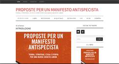 Desktop Screenshot of manifestoantispecista.org