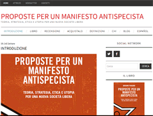 Tablet Screenshot of manifestoantispecista.org